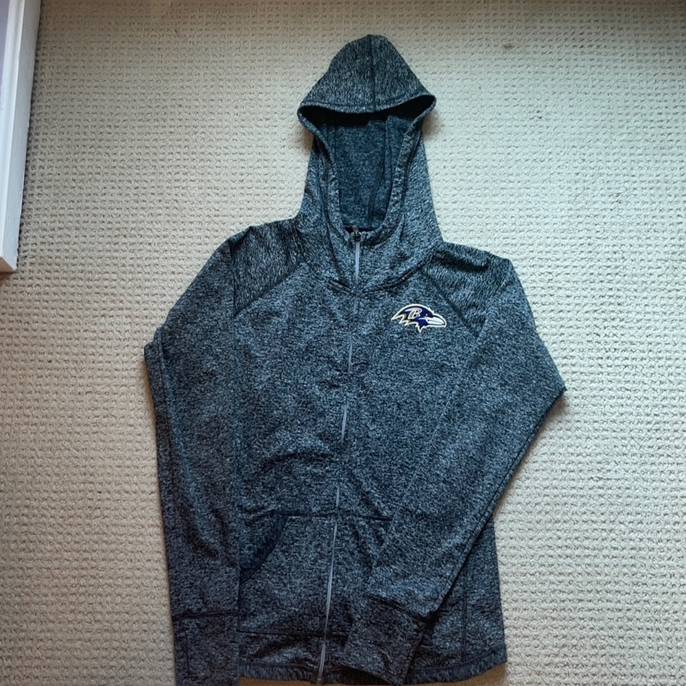 Baltimore Ravens Woman’s NFL zip up hoodie - grey
